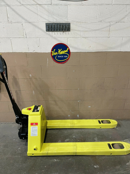 Semi-Electric Pallet Jack 4400 lb Heavy Duty Battery Powered Lift Pallet Truck