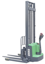 Electric Straddle Stacker With Side Shifting Forks